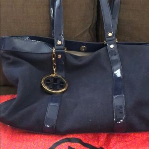 Blue Tory Burch tote